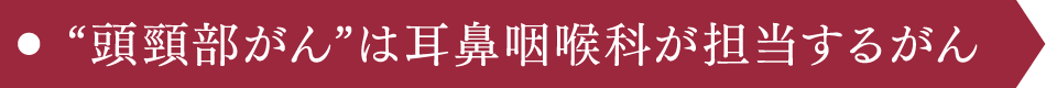 頭頸部がん”は耳鼻咽喉科が担当するがん